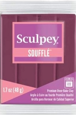 Sculpey Soufflé Polymer Clay 48g (1.7oz) - Cabernet