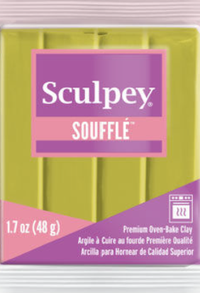 Sculpey Soufflé Polymer Clay 48g (1.7oz) - Citron