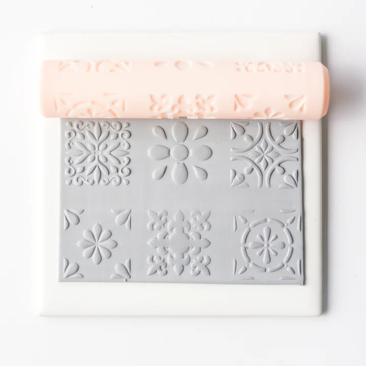 Texture Roller - Tile A – Clay Craze Studio