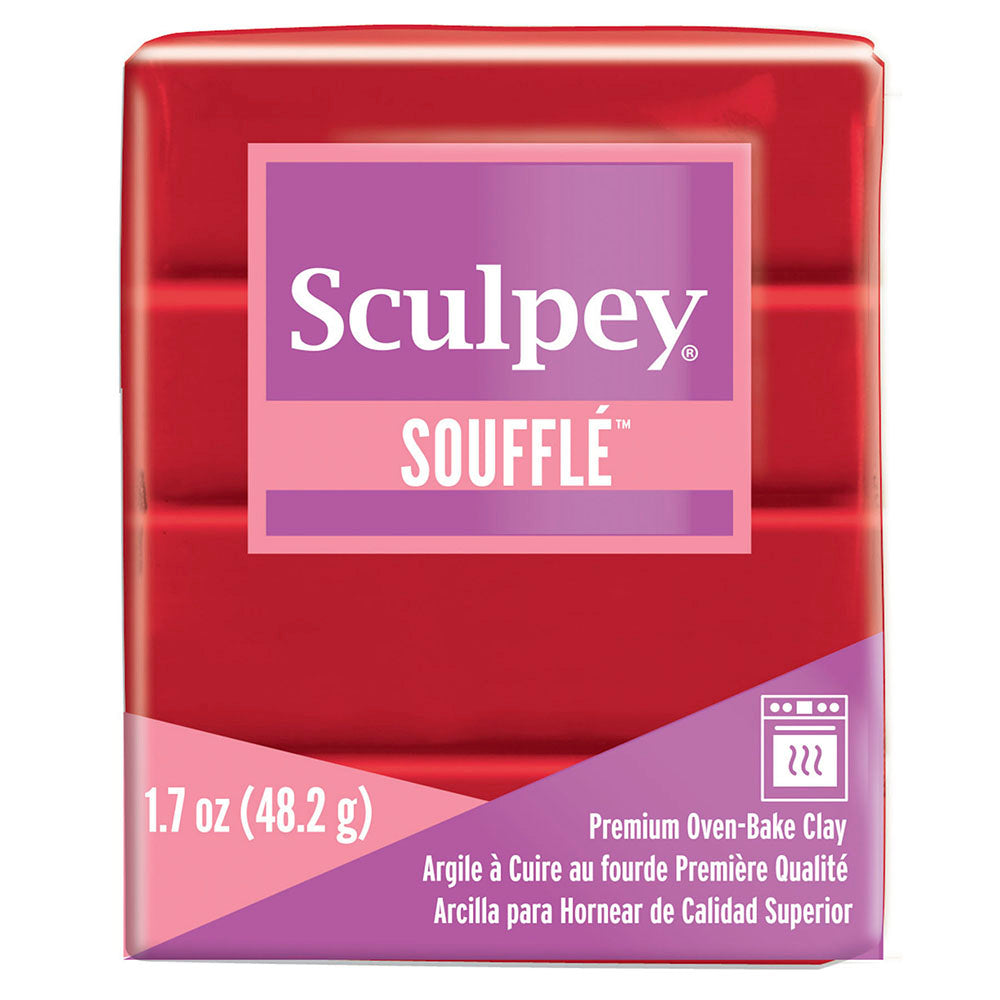 Sculpey Soufflé Polymer Clay 48g (1.7oz) - Cherry Pie