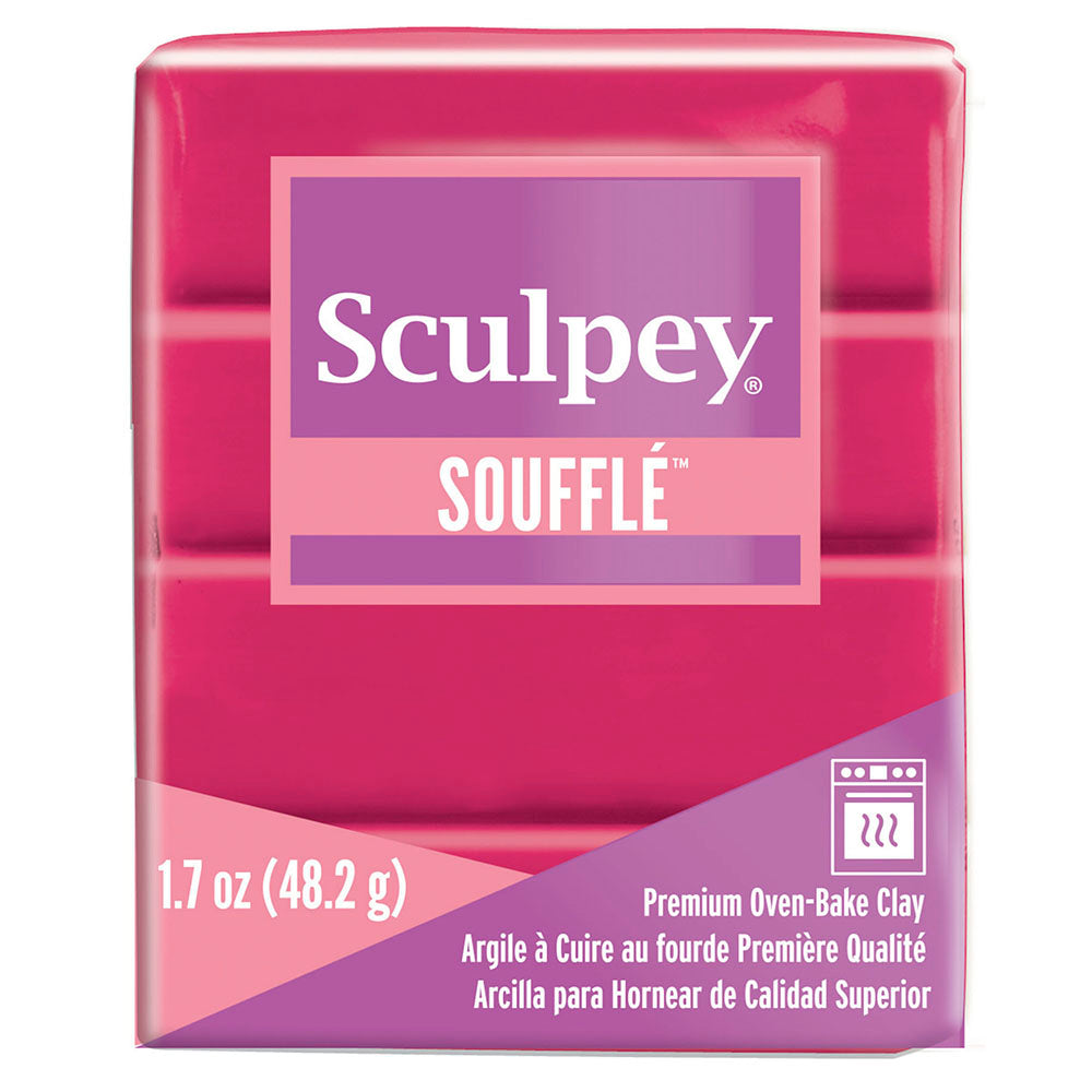 Sculpey Soufflé Polymer Clay 48g (1.7oz) - Raspberry