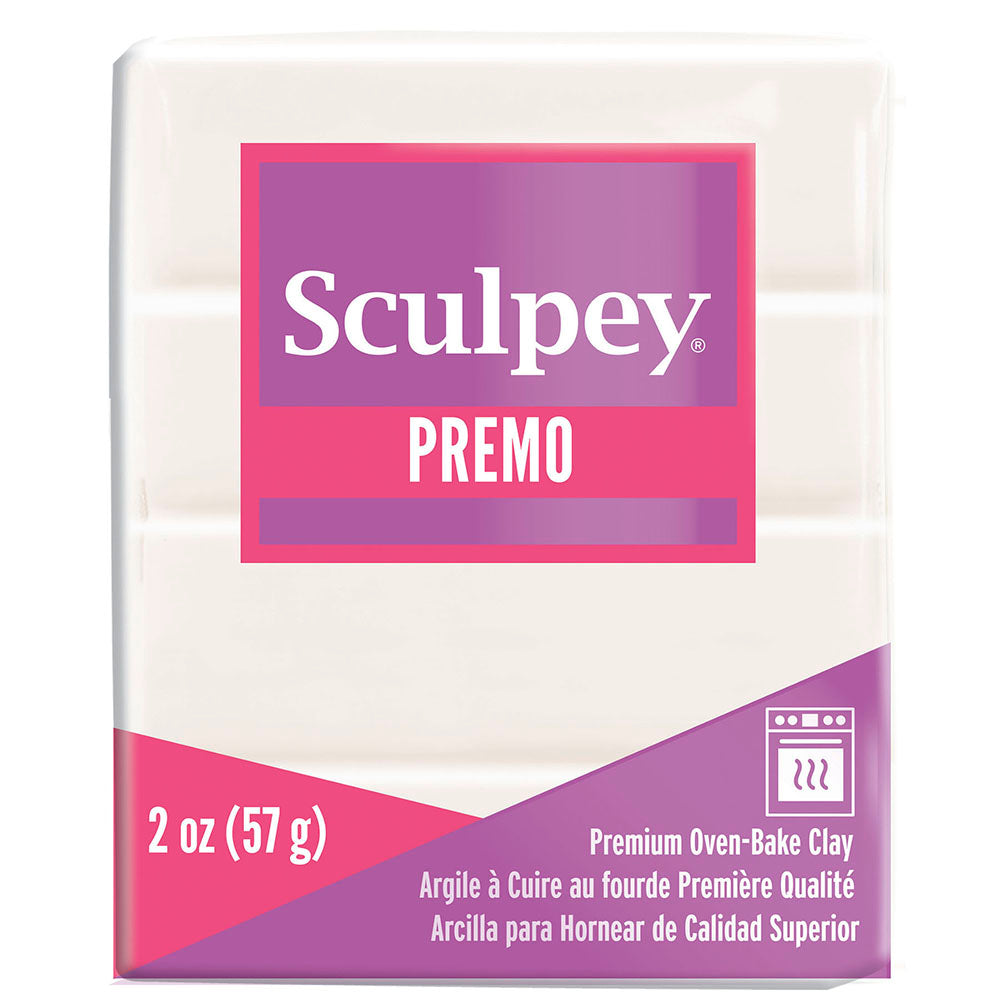 Premo Sculpey Polymer Clay 57g (2oz) - White Translucent