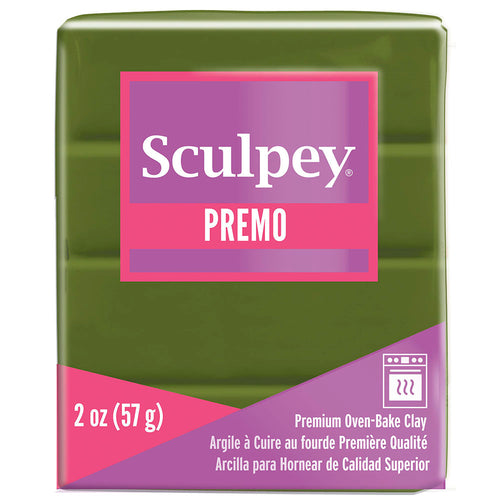 Premo Sculpey Polymer Clay 57g (2oz) - Spanish Olive