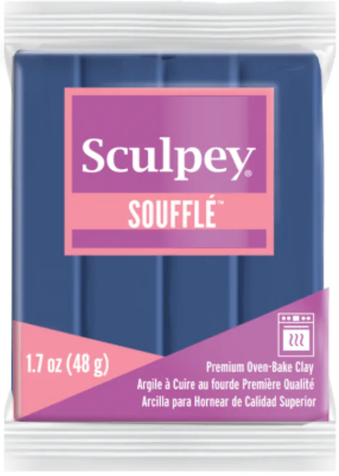 Sculpey Soufflé Polymer Clay 48g (1.7oz) - Midnight Blue
