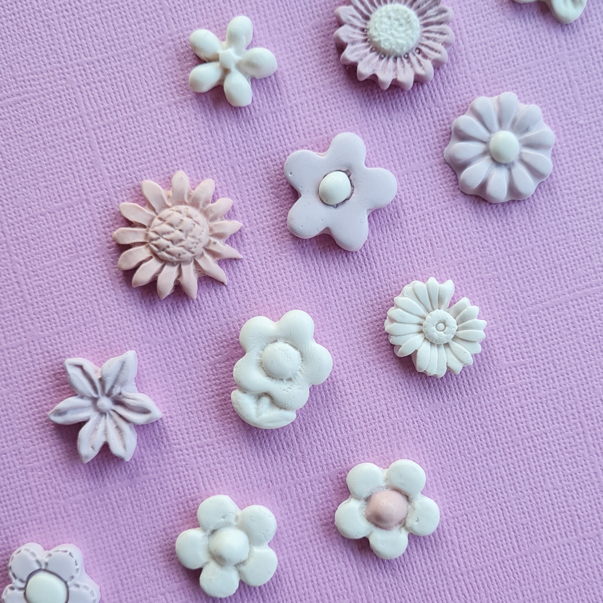 Stud Flowers Assorted 5 - Silicone Mould