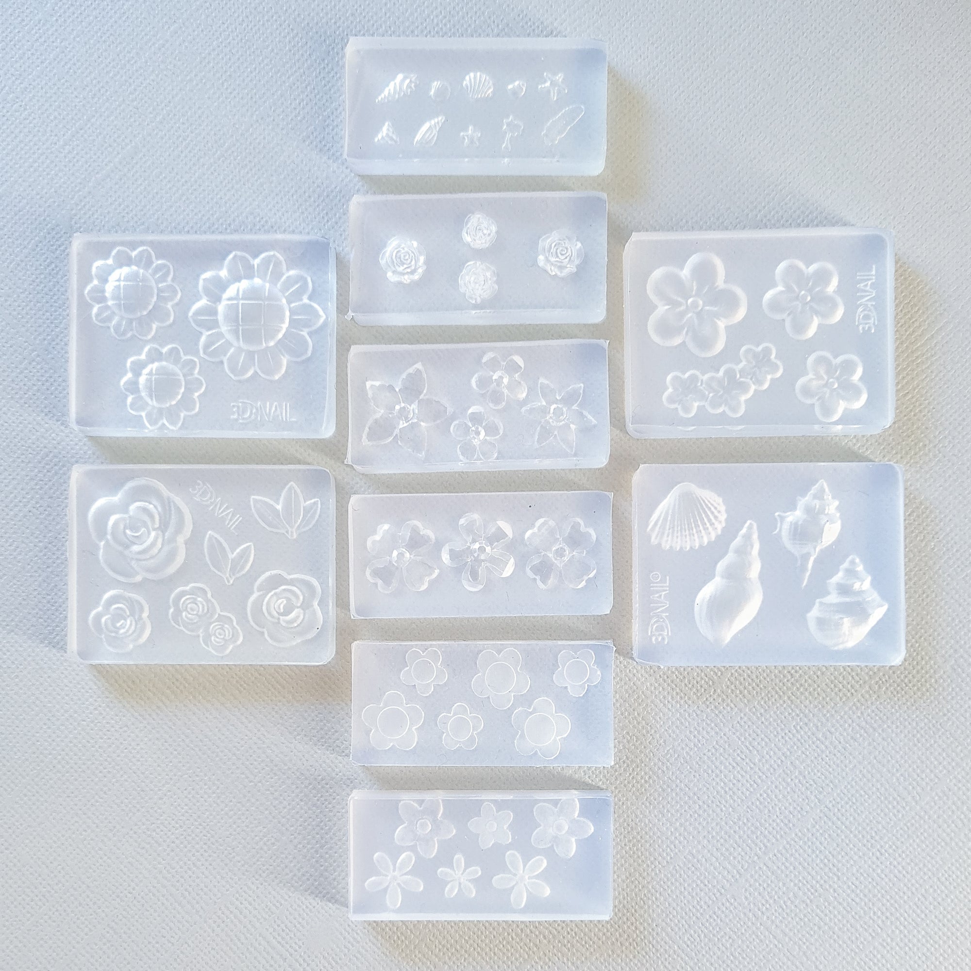 Mini Flowers Assorted 10 - Silicone Mould