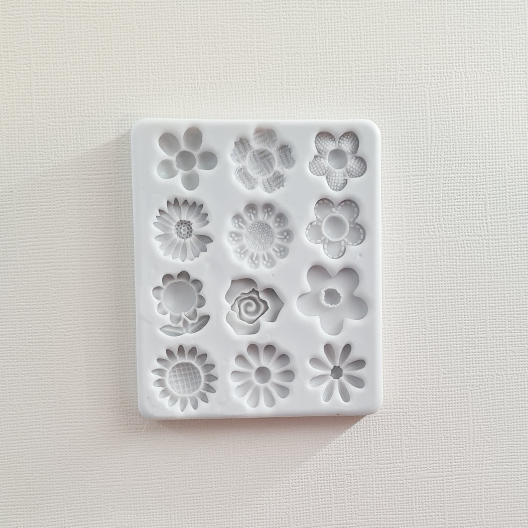 Assorted Flowers Silicone Mold