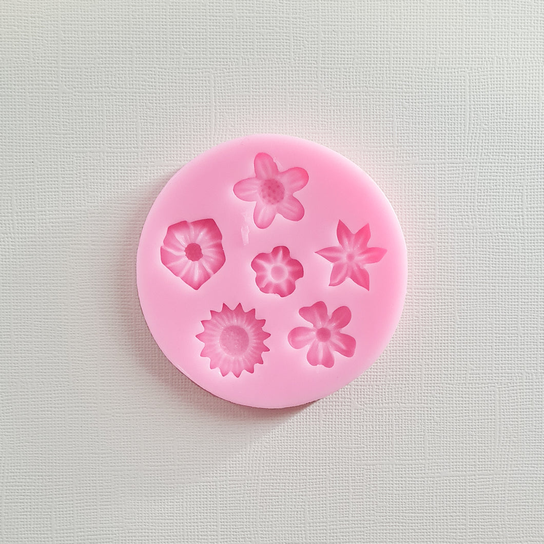 Stud Flowers Assorted 4 - Silicone Mould