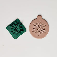 Load image into Gallery viewer, Snowflake Polymer Clay Embosser