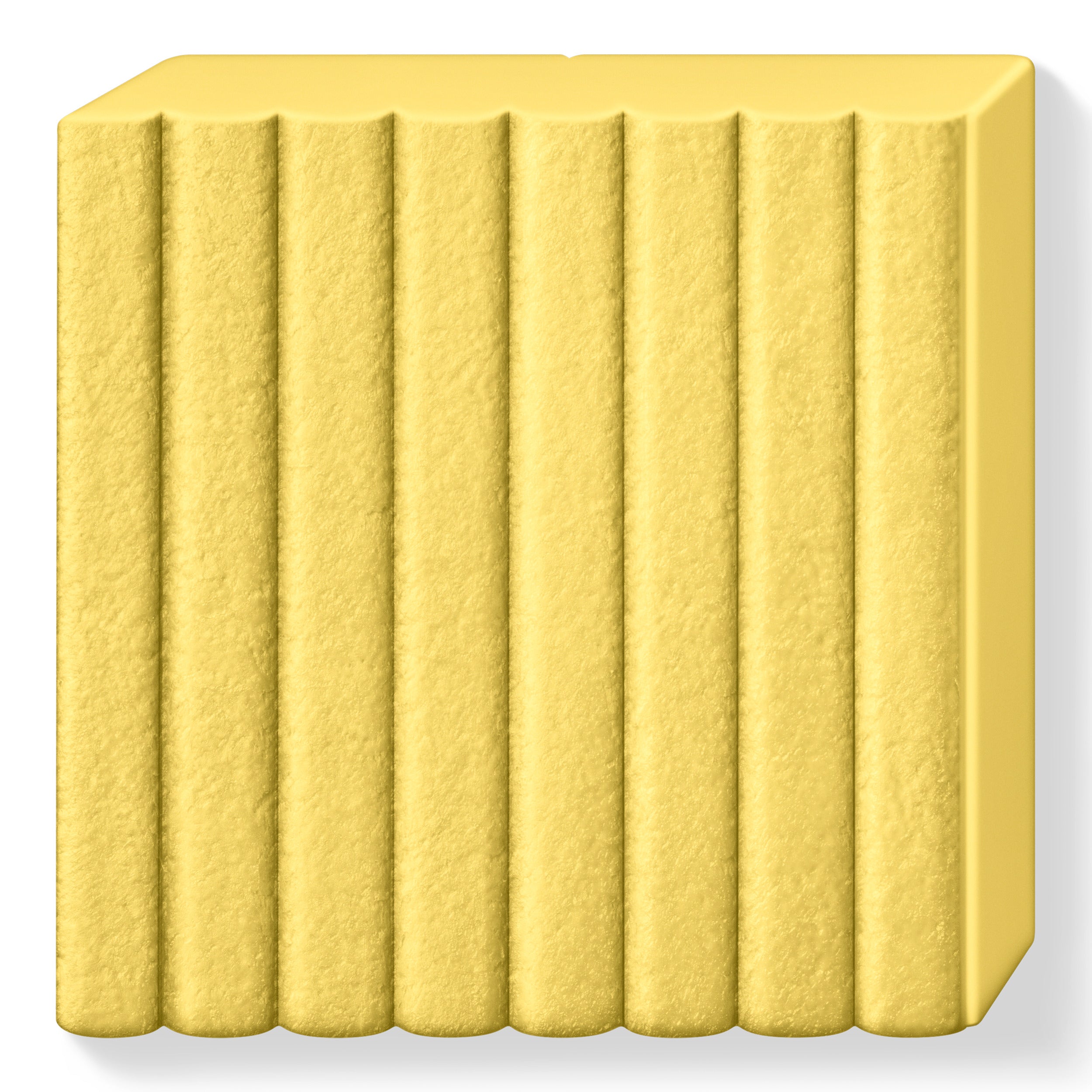 Fimo Leather Effect Polymer Clay Standard Block 57g (2oz) - Safron Yellow