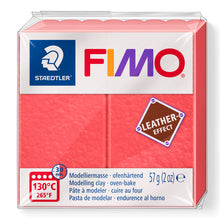 Load image into Gallery viewer, Fimo Leather Effect Polymer Clay Standard Block 57g (2oz) - Watermelon