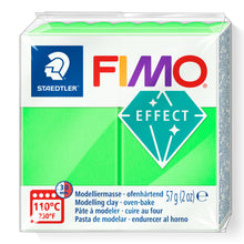 Load image into Gallery viewer, Fimo Effect Polymer Clay Standard Block 57g (2oz) - Neon Green