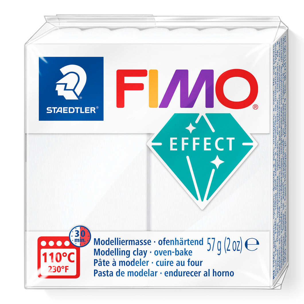 Fimo Effect Polymer Clay Standard Block 57g (2oz) - Translucent