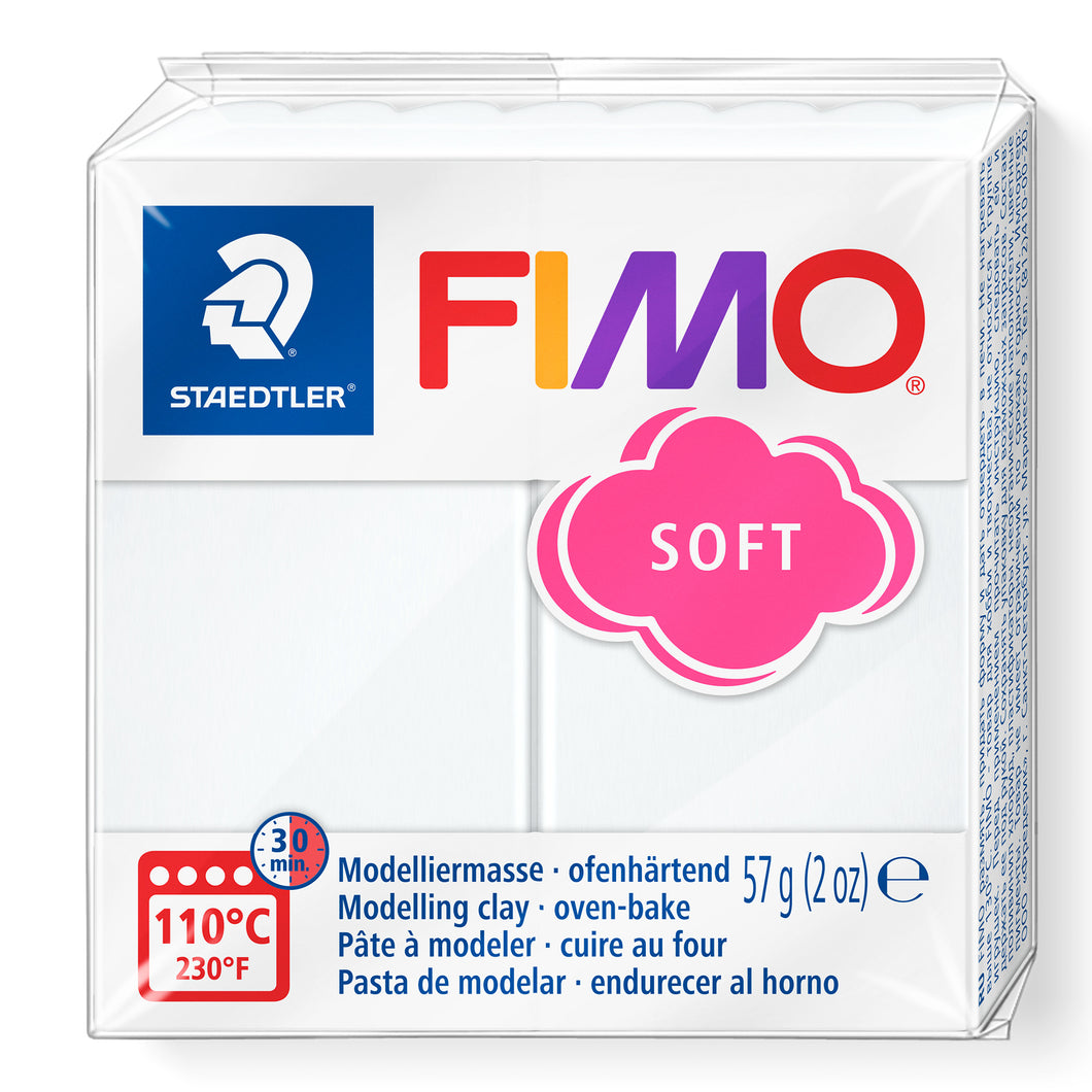 Fimo Soft Polymer Clay Standard Block 57g (2oz) - White