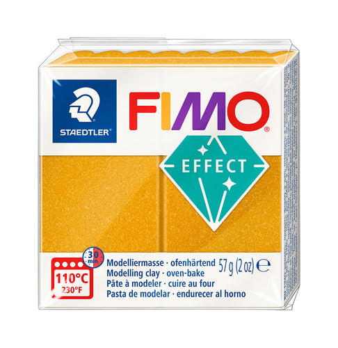Fimo Effect Polymer Clay Standard Block 57g (2oz) - Metallic Gold