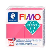 Load image into Gallery viewer, Fimo Effect Polymer Clay Standard Block 57g (2oz) - Translucent Red