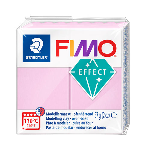 Fimo Effect Polymer Clay Standard Block 57g (2oz) - Pastel Light Pink
