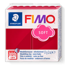 Load image into Gallery viewer, Fimo Soft Polymer Clay Standard Block 57g (2oz) - Cherry Red