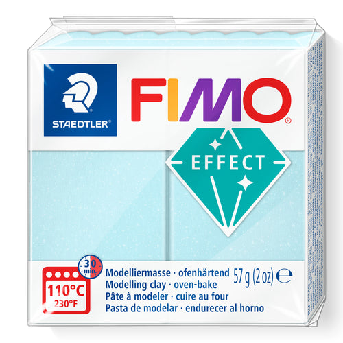 Fimo Effect Polymer Clay Standard Block 57g (2oz) - Blue Ice Quartz
