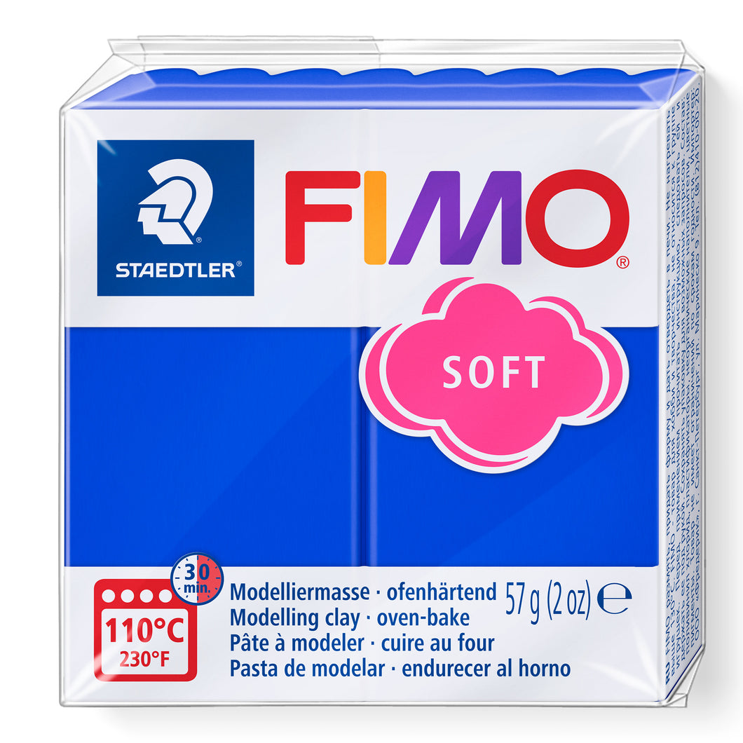 Fimo Soft Polymer Clay Standard Block 57g (2oz) - Brilliant Blue