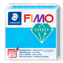 Load image into Gallery viewer, Fimo Effect Polymer Clay Standard Block 57g (2oz) - Translucent Blue