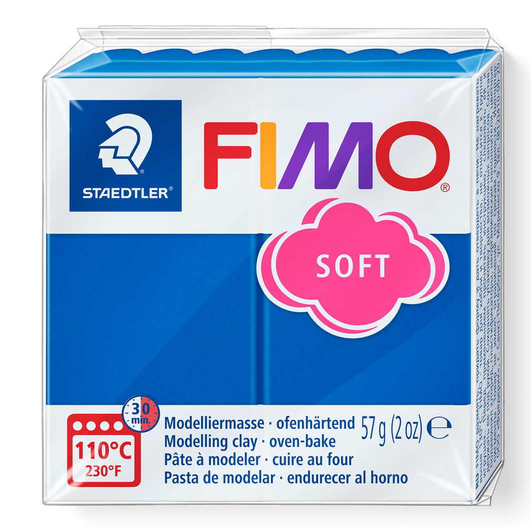 Fimo Soft Polymer Clay Standard Block 57g (2oz) - Pacific Blue