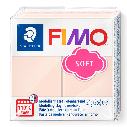 Fimo Soft Polymer Clay Standard Block 57g (2oz) - Light Flesh