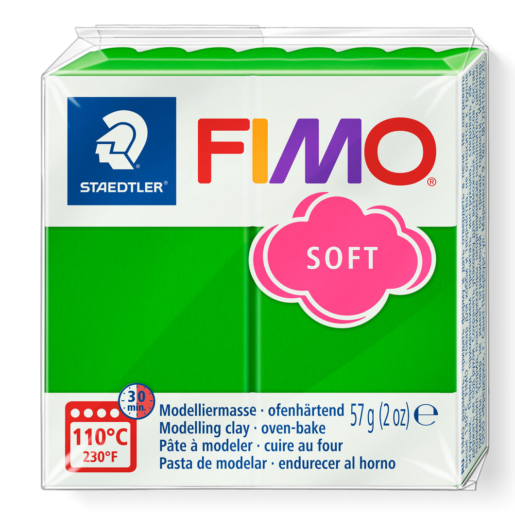 Fimo Soft Polymer Clay Standard Block 57g (2oz) - Tropical Green