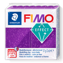 Load image into Gallery viewer, Fimo Effect Polymer Clay Standard Block 57g (2oz) - Glitter Purple