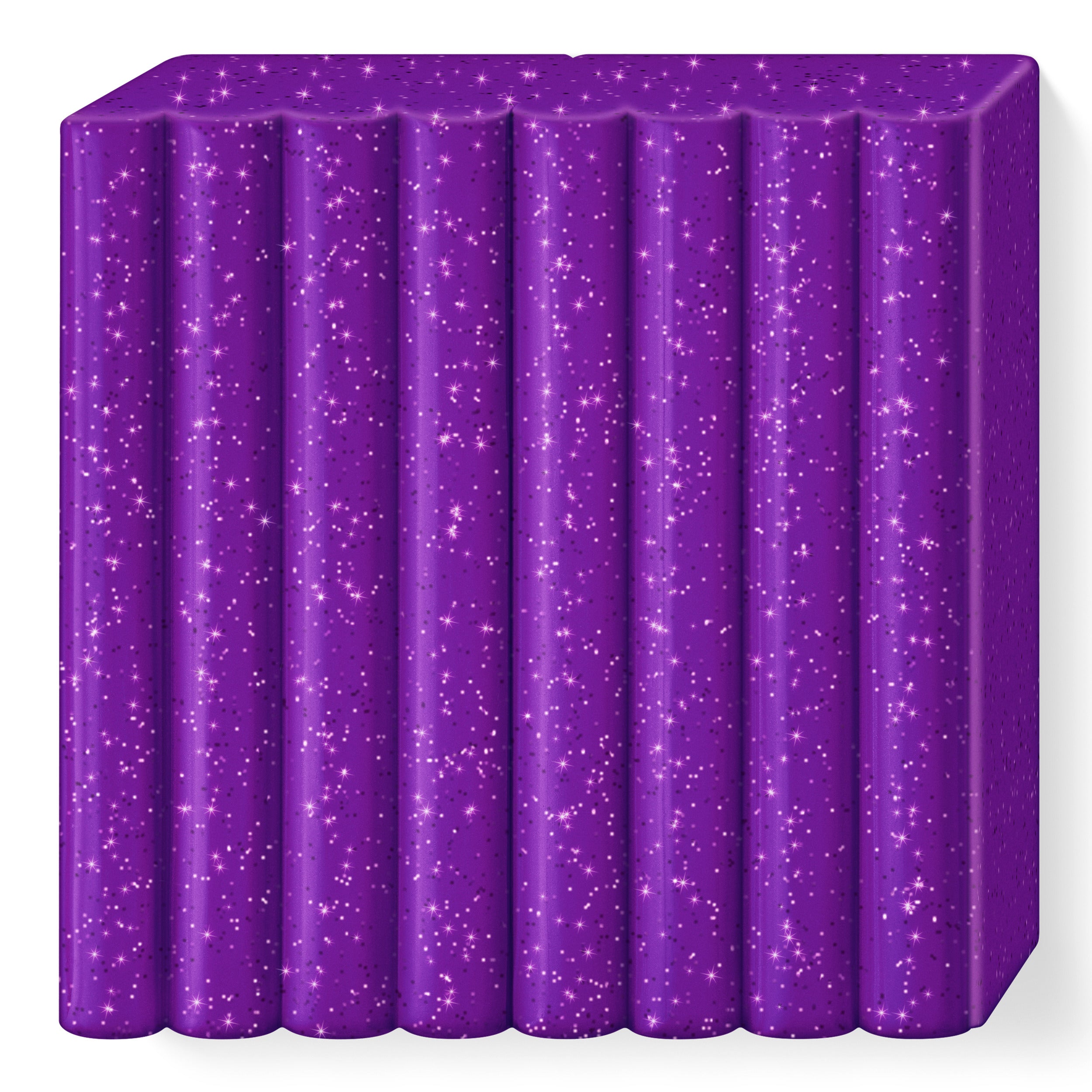 Fimo Effect Polymer Clay Standard Block 57g (2oz) - Glitter Purple