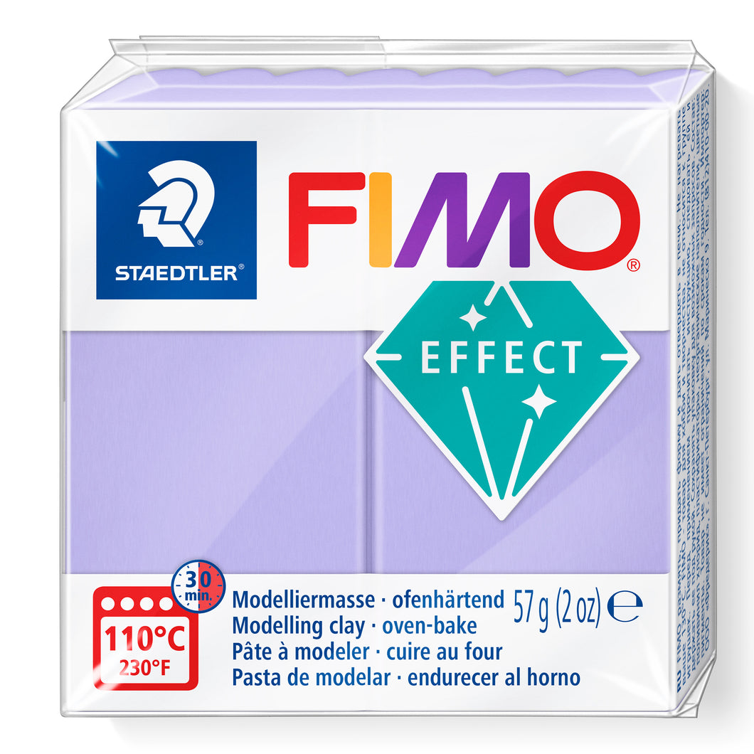 Fimo Effect Polymer Clay Standard Block 57g (2oz) - Pastel Lilac