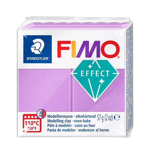 Fimo Effect Polymer Clay Standard Block 57g (2oz) - Pearl Lilac
