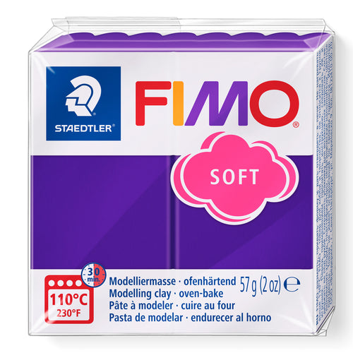 Fimo Soft Polymer Clay Standard Block 57g (2oz) - Plum