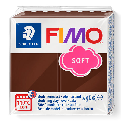 Fimo Soft Polymer Clay Standard Block 57g (2oz) - Chocolate