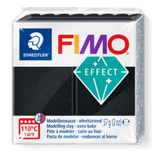 Load image into Gallery viewer, Fimo Effect Polymer Clay Standard Block 57g (2oz) - Pearl Black