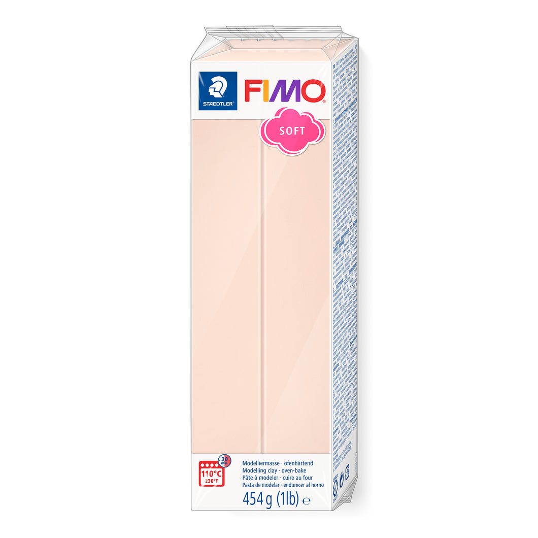 Fimo Soft Polymer Clay Large Block 454g (1lb) - Light Flesh