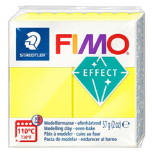 Load image into Gallery viewer, Fimo Effect Polymer Clay Standard Block 57g (2oz) - Neon Yellow