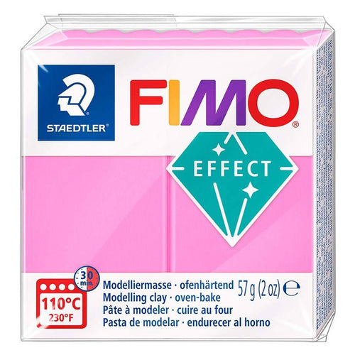 Fimo Effect Polymer Clay Standard Block 57g (2oz) - Neon Fuchsia