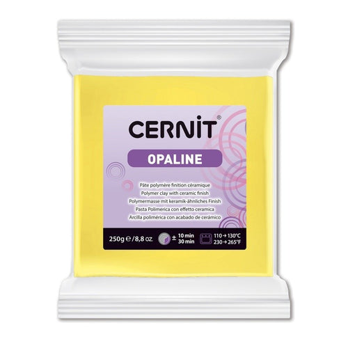 Cernit Polymer Clay Opaline 250g (8.8oz) - Primary Yellow