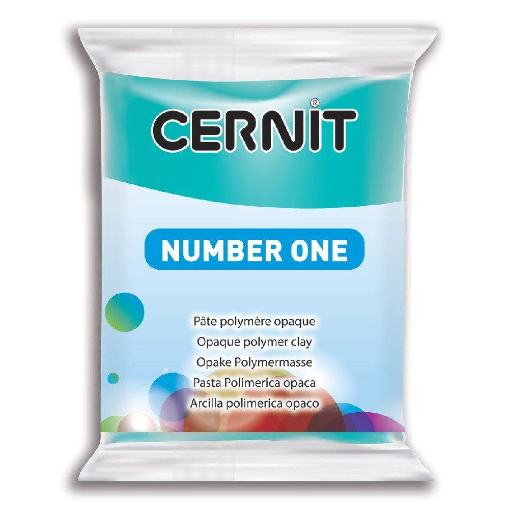Cernit Polymer Clay Number One 56g (2oz) - Turquoise Blue