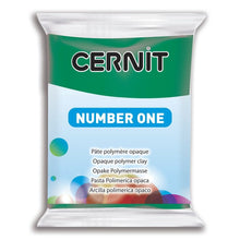 Load image into Gallery viewer, Cernit Polymer Clay Number One 56g (2oz) - Emerald Green