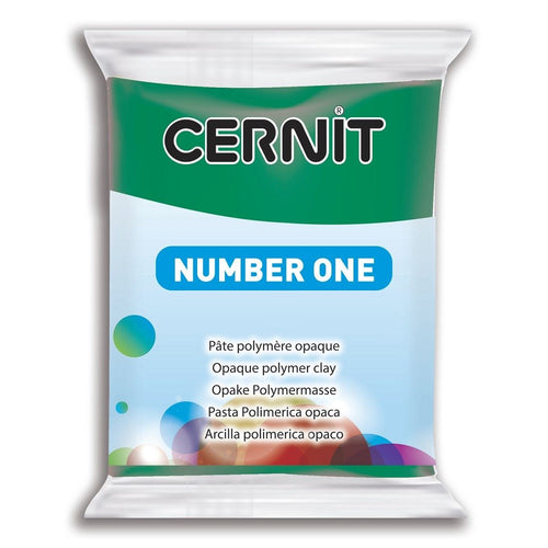 Cernit Polymer Clay Number One 56g (2oz) - Emerald Green
