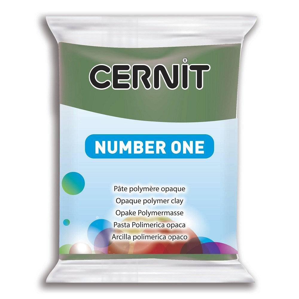 Cernit Polymer Clay Number One 56g (2oz) - Olive Green