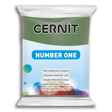 Load image into Gallery viewer, Cernit Polymer Clay Number One 56g (2oz) - Olive Green