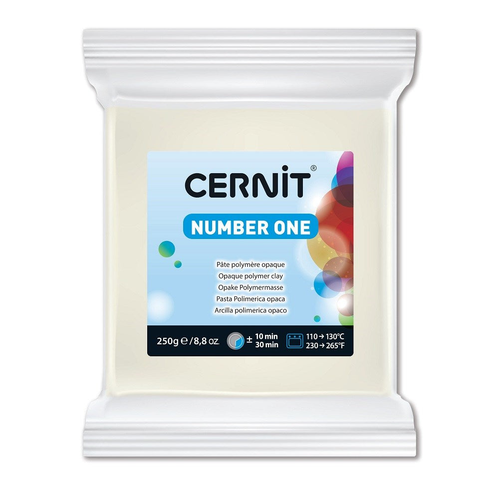 Cernit Polymer Clay Number One 250g (8.8oz) - Opaque White