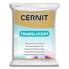 Load image into Gallery viewer, Cernit Polymer Clay Translucent 56g (2oz) - Gold Glitter