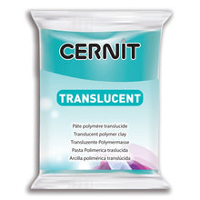 Load image into Gallery viewer, Cernit Polymer Clay Translucent 56g (2oz) - Turquoise Blue
