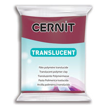Load image into Gallery viewer, Cernit Polymer Clay Translucent 56g (2oz) - Wine Red