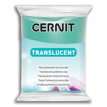 Load image into Gallery viewer, Cernit Polymer Clay Translucent 56g (2oz) - Emerald Green