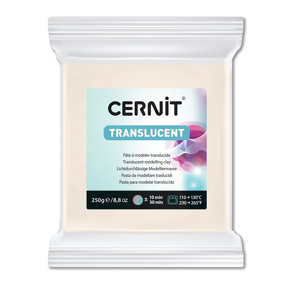 Cernit Polymer Clay Translucent 250g (8.8oz) - Translucent